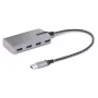 StarTech.com 4 portu USB centrmezgls - USB 3.0 5 Gbps, ar kopnes barošanu, USB-A uz 4x USB-A centrmezgls ar papildu barošanas ieeju - pārnēsājams galddatoru/klēpjdatoru USB centrmezgls, 1 pēdas/30 cm kabelis, USB paplašināšanas centrmezgls