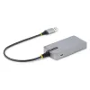 StarTech.com 4 portu USB centrmezgls - USB 3.0 5 Gbps, ar kopnes barošanu, USB-A uz 4x USB-A centrmezgls ar papildu barošanas ieeju - pārnēsājams galddatoru/klēpjdatoru USB centrmezgls, 1 pēdas/30 cm kabelis, USB paplašināšanas centrmezgls