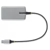 StarTech.com 4 portu USB centrmezgls - USB 3.0 5 Gbps, ar kopnes barošanu, USB-A uz 4x USB-A centrmezgls ar papildu barošanas ieeju - pārnēsājams galddatoru/klēpjdatoru USB centrmezgls, 1 pēdas/30 cm kabelis, USB paplašināšanas centrmezgls