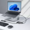 StarTech.com 4 portu USB centrmezgls - USB 3.0 5 Gbps, ar kopnes barošanu, USB-A uz 4x USB-A centrmezgls ar papildu barošanas ieeju - pārnēsājams galddatoru/klēpjdatoru USB centrmezgls, 1 pēdas/30 cm kabelis, USB paplašināšanas centrmezgls
