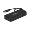 StarTech.com USB 3.0 Mini dokstacija - divu monitoru USB-A dokstacija ar DisplayPort 4K 60Hz video un Gigabit Ethernet - 1 pēdas (30 cm) kabelis - pārnēsājams USB 3.1 Gen 1 Type-A klēpjdatora adapteris