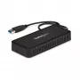 StarTech.com USB 3.0 Mini dokstacija - divu monitoru USB-A dokstacija ar DisplayPort 4K 60Hz video un Gigabit Ethernet - 1 pēdas (30 cm) kabelis - pārnēsājams USB 3.1 Gen 1 Type-A klēpjdatora adapteris