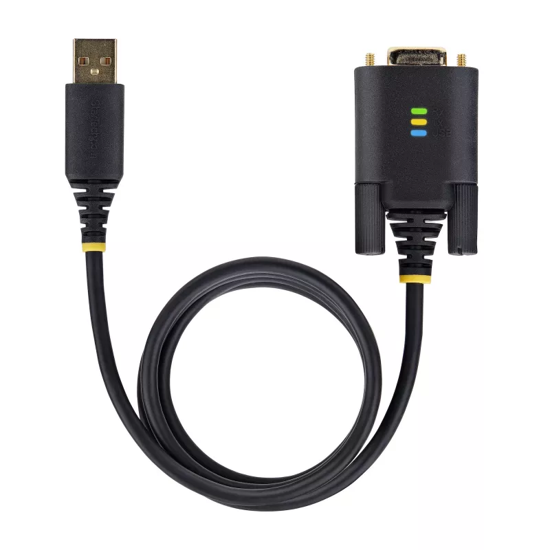 StarTech.com 10 pēdu (3 m) USB–seriālais adaptera kabelis, COM saglabāšana, maināmas skrūves/uzgriežņi, USB-A uz DB9 RS232, FTDI IC, ESD aizsardzība, Windows/macOS/Linux