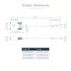 StarTech.com 10 pēdu (3 m) USB–seriālais adaptera kabelis, COM saglabāšana, maināmas skrūves/uzgriežņi, USB-A uz DB9 RS232, FTDI IC, ESD aizsardzība, Windows/macOS/Linux