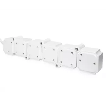 Strāvas sadalītājs Digitus Flexible 4-vietīgs ar 2 USB pieslēgvietām & slēdzi