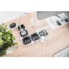 Strāvas sadalītājs Digitus Flexible 4-vietīgs ar 2 USB pieslēgvietām & slēdzi