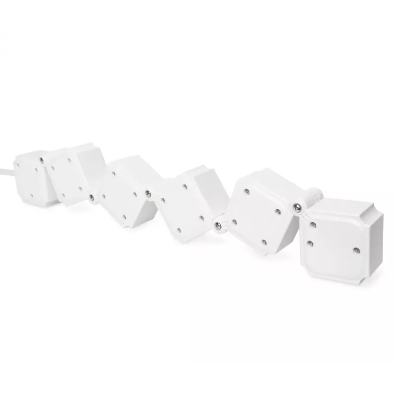Strāvas sadalītājs Digitus Flexible 4-vietīgs ar 2 USB pieslēgvietām & slēdzi