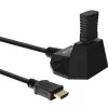 InLine HDMI Station, HS HDMI kabelis ar Ethernet, vīr./sie., melns, zelta kontakti, 3 m