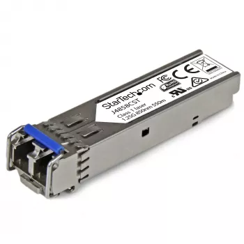 StarTech.com HP J4858C saderīgs SFP raiduztvērēja modulis - 1000BASE-SX~HPE J4858C saderīgs SFP modulis - 1000BASE-SX - 1GbE daudzmodu optiskās šķiedras raiduztvērējs - 1GE Gigabit Ethernet SFP - LC 550m - 850nm - DDM HPE 1400, 1700, 1820