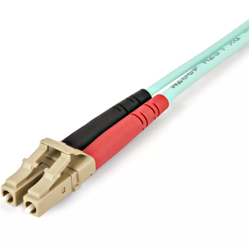 StarTech.com 1m (3ft) LC/UPC uz LC/UPC OM4 daudzmodu optiskās šķiedras kabelis, 50/125µm LOMMF/VCSEL Zipcord šķiedra, 100G, zemi ievades zudumi - LSZH optiskās šķiedras savienotājvads