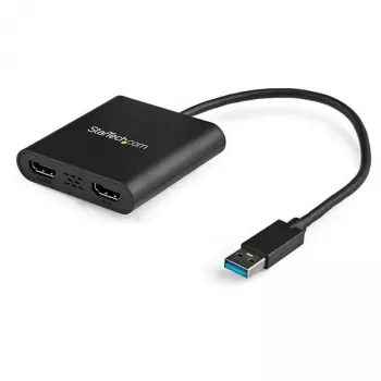 StarTech.com USB 3.0 uz divu HDMI adapteri, USB uz 2x HDMI monitora pārveidotājs Windows (nav atbalsta macOS/ChromeOS/Linux) - TAA