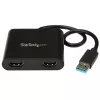 StarTech.com USB 3.0 uz divu HDMI adapteri, USB uz 2x HDMI monitora pārveidotājs Windows (nav atbalsta macOS/ChromeOS/Linux) - TAA