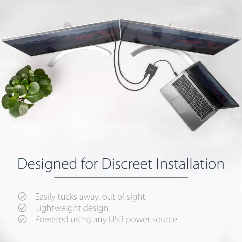 StarTech.com USB 3.0 uz divu HDMI adapteri, USB uz 2x HDMI monitora pārveidotājs Windows (nav atbalsta macOS/ChromeOS/Linux) - TAA