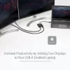 StarTech.com USB 3.0 uz divu HDMI adapteri, USB uz 2x HDMI monitora pārveidotājs Windows (nav atbalsta macOS/ChromeOS/Linux) - TAA
