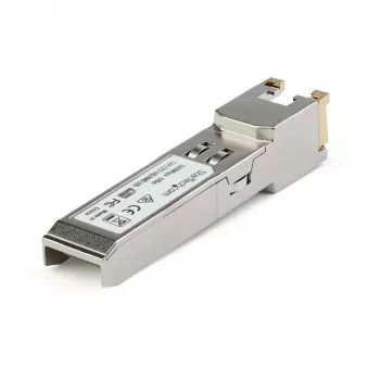 StarTech.com Cisco GLC-TE saderīgs modulis - 1000BASE-T vara rūpnieciskais Gigabit Ethernet raiduztvērējs - SFP uz RJ45 Cat6/Cat5e 100 m pagarināta temperatūra - Cisco Firepower, IE 2000, C9500, C2960