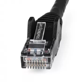 StarTech.com 10m CAT6 Ethernet kabelis — LSZH (Low Smoke Zero Halogen) — 10 Gigabit 250 MHz 100W PoE RJ45 10GbE UTP tīkla ielāpu vads neaizķerams ar stiepes aizsardzību — melns, CAT 6, ETL Verified, 24AWG