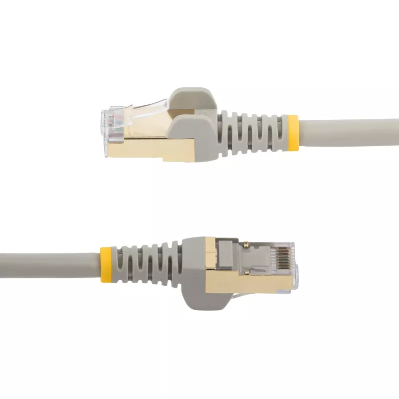 StarTech.com 1m CAT6a Ethernet kabelis - 10 Gigabit ekranēts, bez aizķeršanās, RJ45, 100 W PoE plākstera vads - 10GbE STP tīkla kabelis ar stiepes atvieglojumu - pelēks, individuāli testēts/vadu sertificējis UL/TIA