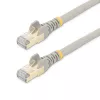 StarTech.com 1m CAT6a Ethernet kabelis - 10 Gigabit ekranēts, bez aizķeršanās, RJ45, 100 W PoE plākstera vads - 10GbE STP tīkla kabelis ar stiepes atvieglojumu - pelēks, individuāli testēts/vadu sertificējis UL/TIA