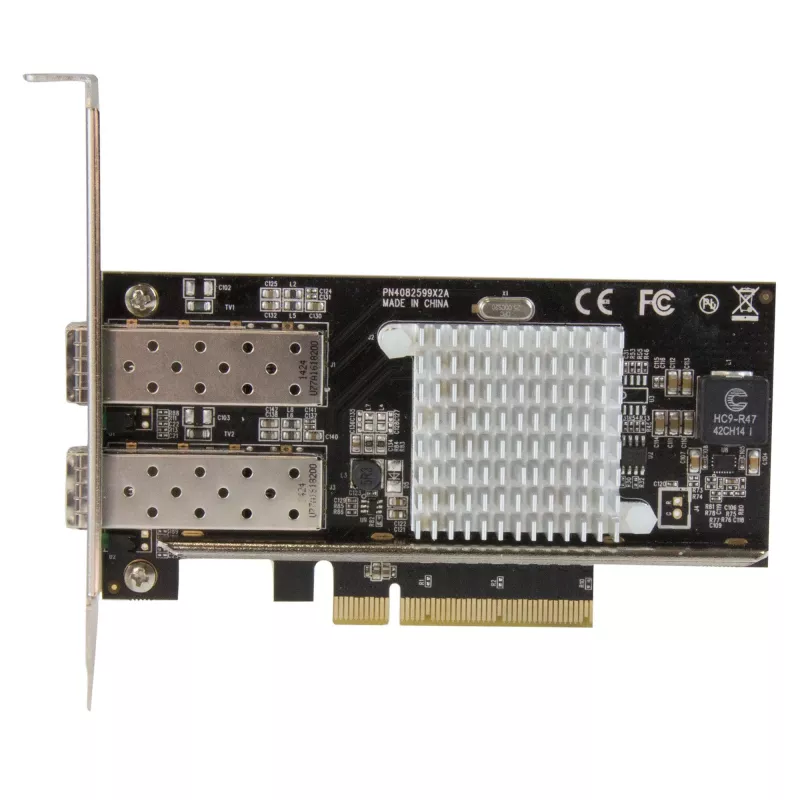 StarTech.com 2 portu 10G optiskā tīkla karte ar atvērtiem SFP+ slotiem — PCIe, Intel mikroshēmojums