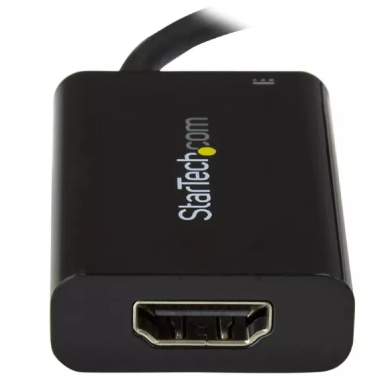 StarTech.com USB C uz HDMI 2.0 adapteris ar strāvas padevi - 4K 60Hz USB Type-C uz HDMI displeja video pārveidotājs - 60W PD caurlaides uzlādes ports - Thunderbolt 3 saderīgs - melns