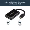 StarTech.com USB C uz HDMI 2.0 adapteris ar strāvas padevi - 4K 60Hz USB Type-C uz HDMI displeja video pārveidotājs - 60W PD caurlaides uzlādes ports - Thunderbolt 3 saderīgs - melns