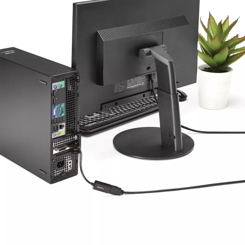StarTech.com DisplayPort uz HDMI adapteris - 4K 30Hz aktīvais DisplayPort uz HDMI video pārveidotājs - DP uz HDMI monitors/TV/displejs kabeļa adapteris-donglis - Ultra HD DP 1.2 uz HDMI 1.4 adapteris