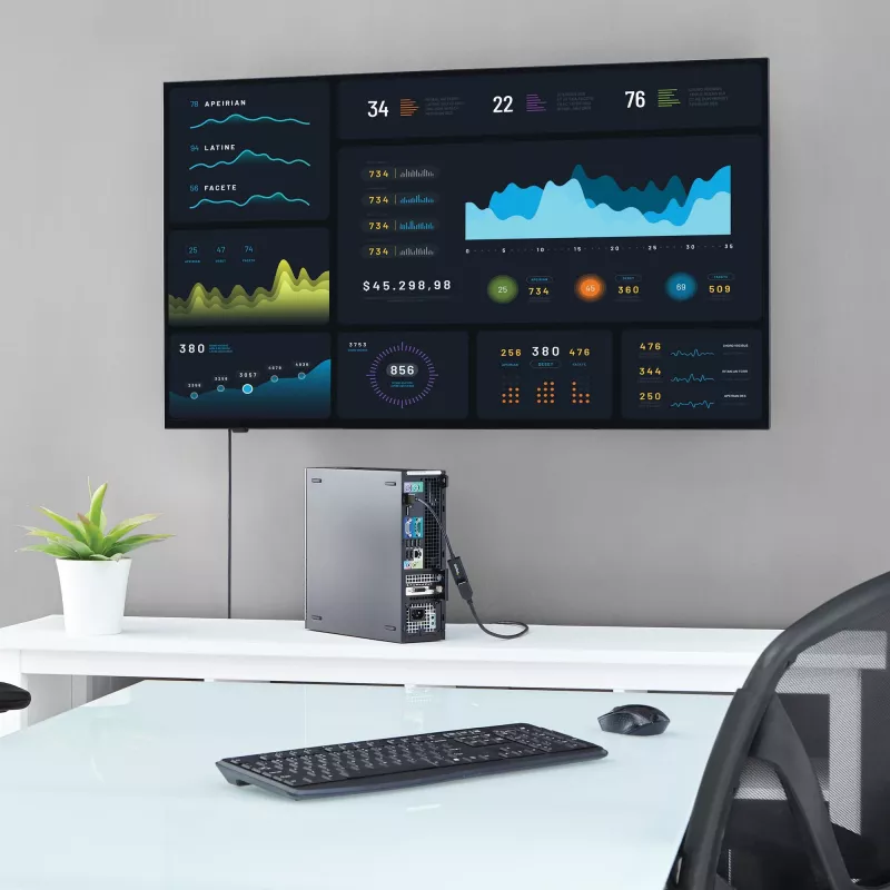 StarTech.com DisplayPort uz HDMI adapteris - 4K 30Hz aktīvais DisplayPort uz HDMI video pārveidotājs - DP uz HDMI monitors/TV/displejs kabeļa adapteris-donglis - Ultra HD DP 1.2 uz HDMI 1.4 adapteris
