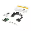 StarTech.com 4-portu PCI Express RS232 seriālais adaptera karte - PCIe RS232 seriālais resurskontrollera karte - PCIe uz seriālo DB9 - 16950 UART - Low Profile paplašināšanas karte - Windows/Linux - TAA