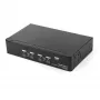 StarTech.com 4 Portu DisplayPort KVM slēdzis - 4K 60Hz - Viens displejs - Divportu UHD DP 1.2 USB KVM slēdzis ar integrētu USB 2.0 centrmezglu un audio - Dell, HP, Apple, Lenovo - TAA atbilstīgs