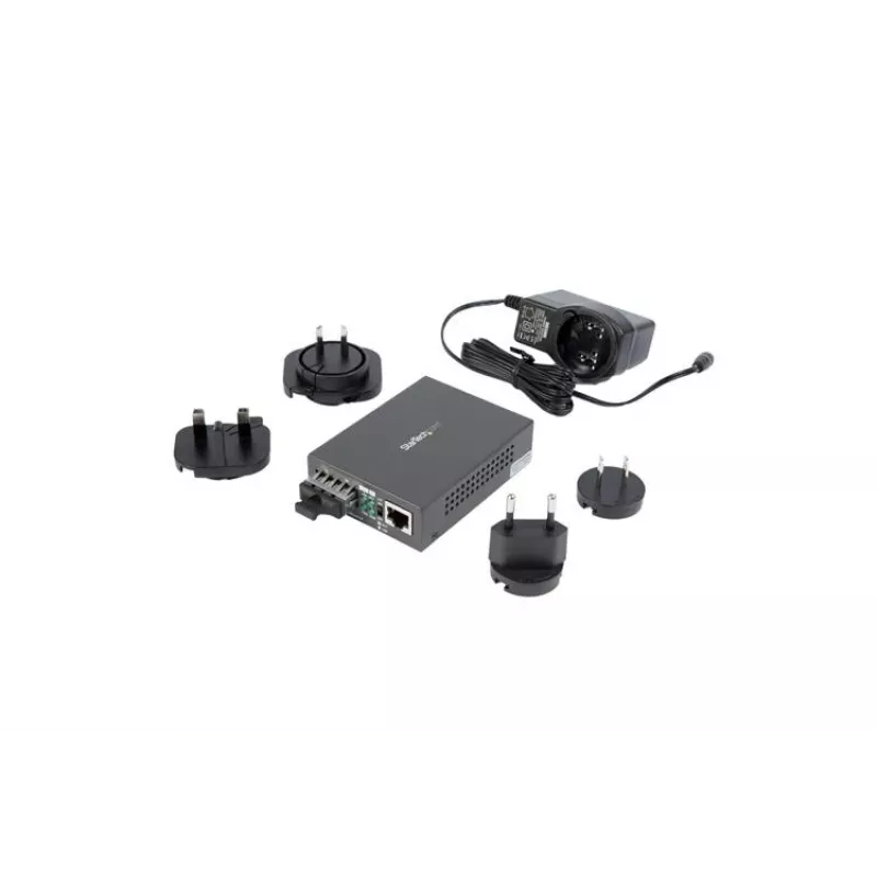 StarTech.com Multimode (MM) SC optiskās šķiedras pārveidotājs 10/100/1000 tīkliem — diapazons 550 m — Gigabit Ethernet — 850 nm — pilnais duplekss