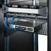 StarTech.com 2U serveru plaukta plaukts - Universāla ventilējama statīva montāžas konsole 19 collu tīkla aprīkojuma statīvam un skapim - Lieljaudas tērauds – Kravnesība 50 mārciņas/23 kg - 22 collu dziļš plaukts, melns