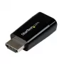 StarTech.com Compact HDMI to VGA Adapter Converter - Ideāls Chromebook, Ultrabook un klēpjdatoriem – 1920x1200/1080p