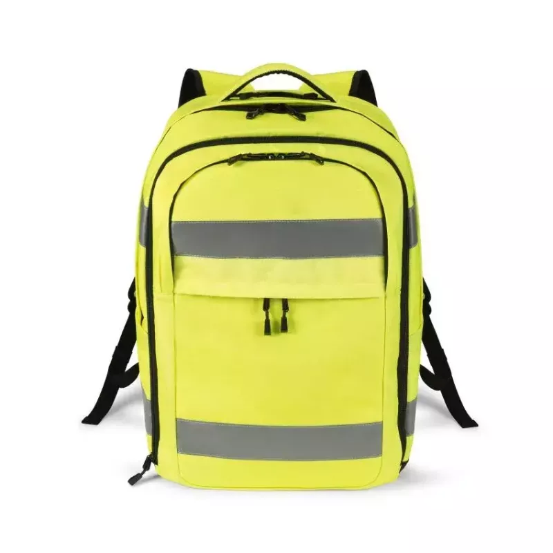 DICOTA Hi-Vis mugursoma dzeltena EN ISO 20471:2013 sertifikācija