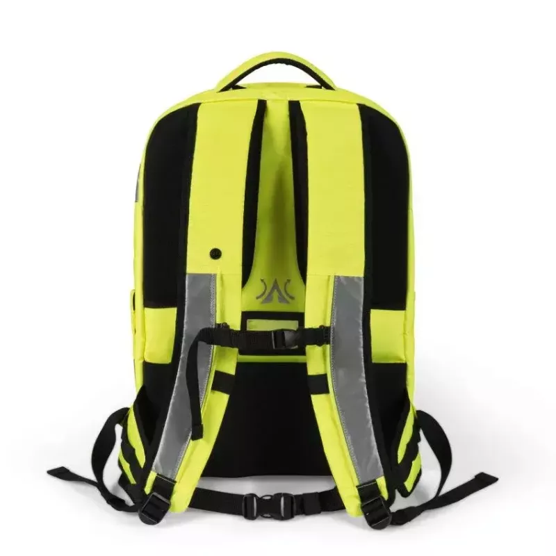 DICOTA Hi-Vis mugursoma dzeltena EN ISO 20471:2013 sertifikācija