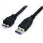 StarTech.com 0,5 m (1,5 pēdas) melns SuperSpeed USB 3.0 kabelis A uz Micro B – vīr./vīr.