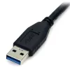 StarTech.com 0,5 m (1,5 pēdas) melns SuperSpeed USB 3.0 kabelis A uz Micro B – vīr./vīr.