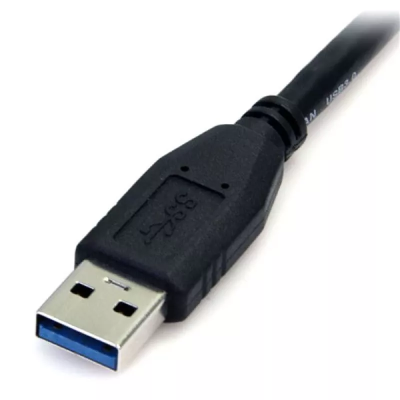 StarTech.com 0,5 m (1,5 pēdas) melns SuperSpeed USB 3.0 kabelis A uz Micro B – vīr./vīr.