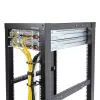 StarTech.com 1U vertikāla serveru statņu kabeļu pārvaldības D veida gredzena āķis - 2,2 x 3,9 collas (5,7 x 10 cm)