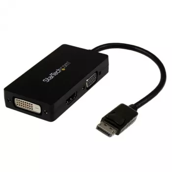 StarTech.com Travel A/V adapteris: 3-vienā DisplayPort uz VGA, DVI vai HDMI pārveidotājs
