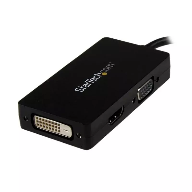 StarTech.com Travel A/V adapteris: 3-vienā DisplayPort uz VGA, DVI vai HDMI pārveidotājs