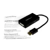 StarTech.com Travel A/V adapteris: 3-vienā DisplayPort uz VGA, DVI vai HDMI pārveidotājs