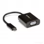 StarTech.com USB-C uz VGA adapteris - melns - 1080p - video pārveidotājs jūsu MacBook Pro - USB C uz VGA displeja pārveidotājs - uzlabotā versija CDP2VGAEC