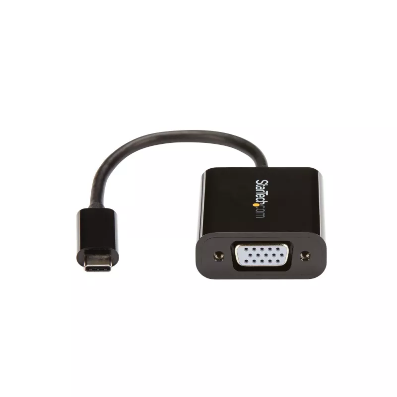 StarTech.com USB-C uz VGA adapteris - melns - 1080p - video pārveidotājs jūsu MacBook Pro - USB C uz VGA displeja pārveidotājs - uzlabotā versija CDP2VGAEC