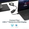 StarTech.com USB-C uz VGA adapteris - melns - 1080p - video pārveidotājs jūsu MacBook Pro - USB C uz VGA displeja pārveidotājs - uzlabotā versija CDP2VGAEC