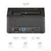 StarTech.com viena nodalījuma cieto disku dzēsējs, atsevišķs HDD/SSD sanitizators, USB 3.0 uz SATA II (3 Gbps), 9 dzēšanas režīmi, LCD displejs, drošas dzēšanas cieto disku sanitizācijas doks, DB-9 printera ports, TAA atbilstīgs