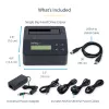 StarTech.com viena nodalījuma cieto disku dzēsējs, atsevišķs HDD/SSD sanitizators, USB 3.0 uz SATA II (3 Gbps), 9 dzēšanas režīmi, LCD displejs, drošas dzēšanas cieto disku sanitizācijas doks, DB-9 printera ports, TAA atbilstīgs
