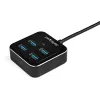 StarTech.com 4 portu USB C centrmezgls – USB-C uz 4x USB-A portiem – SuperSpeed 10 Gbps USB 3.2 Gen 2 Type-C centrmezgls – barošana no USB kopnes – pārnēsājams/kompakts USB-C uz USB adapteru centrmezgls klēpjdatoriem – alumīnijs