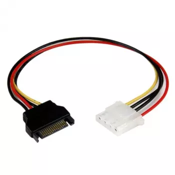 StarTech.com 12in SATA uz LP4 strāvas kabeļa adapteris — F/M, SATA 15 kontaktu, Molex (4 kontaktu), 0,3048 m, Vīrišķais, Sievišķais, Taisns