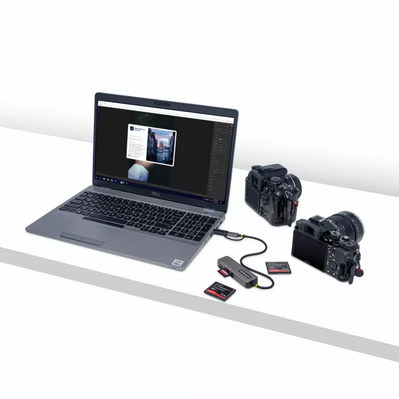 StarTech.com FCREADMICRO3V2 karšu lasītājs USB 3.2 Gen 1 (3.1 Gen 1) Type-C pelēks