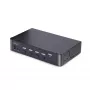 StarTech.com 4 portu DisplayPort KVM slēdzis, 8K 60Hz / 4K 144Hz, viens displejs, DP 1.4, 2x USB 3.0 pieslēgvietas, 4x USB 2.0 HID pieslēgvietas, pārslēgšana ar pogu un karstajiem taustiņiem, TAA atbilstīgs – neatkarīgs no OS, metāla korpuss